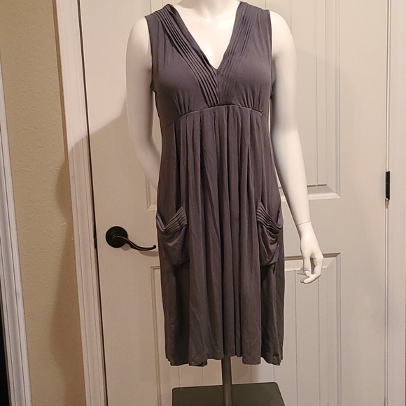 Calvin Klein Dresses & Skirts - Calvin Klein Boho Sleeveless Dark Olive Dress M